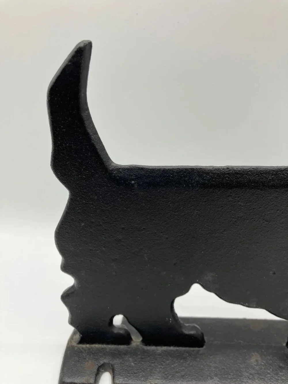 Scottie Dog Boot Scraper Cast Iron Marked and Numbered Black Scottish‎ Terrier